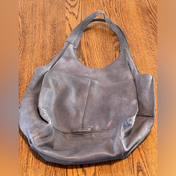 Lucky Brand purse gray / purple / stone color.
